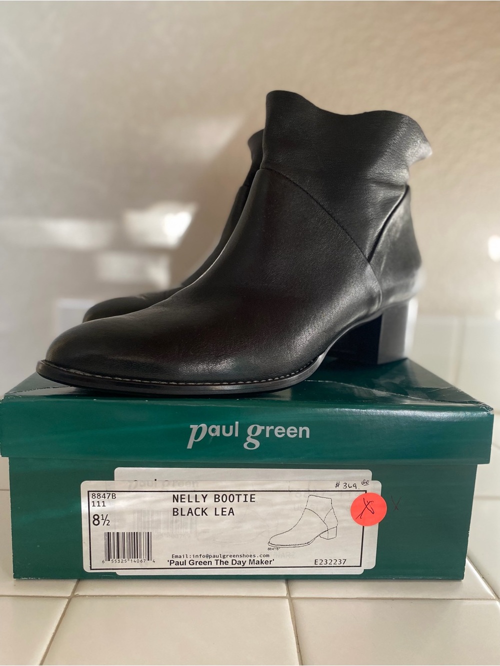 Paul Green Nelly Booties 8.5 worn once with box!